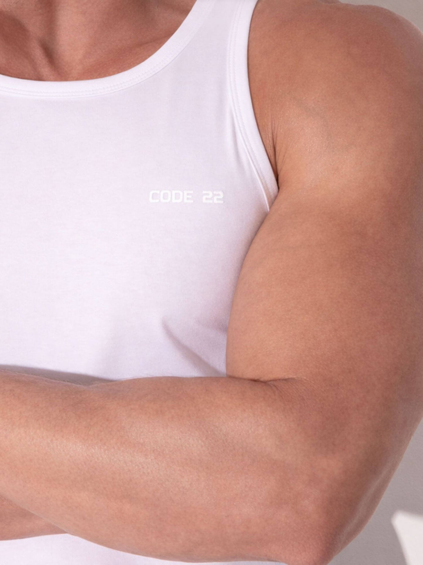 CODE22 Basic Tank Top – Breathable Modal Stretch Slim Fit Men’s Racerback Vest