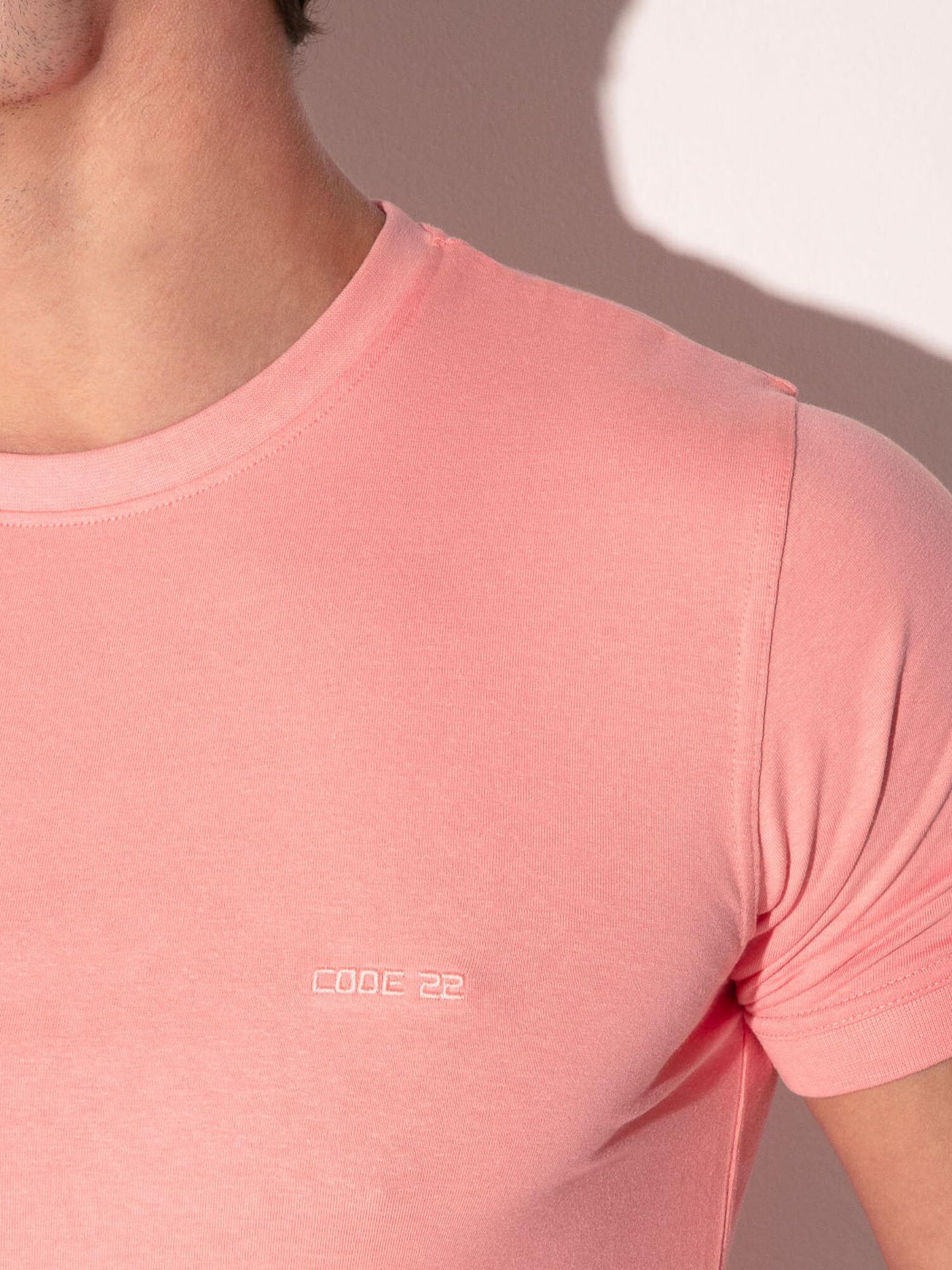 CODE 22 Essential Modal T-Shirt – Breathable Stretch Slim Fit Men’s Summer Tee