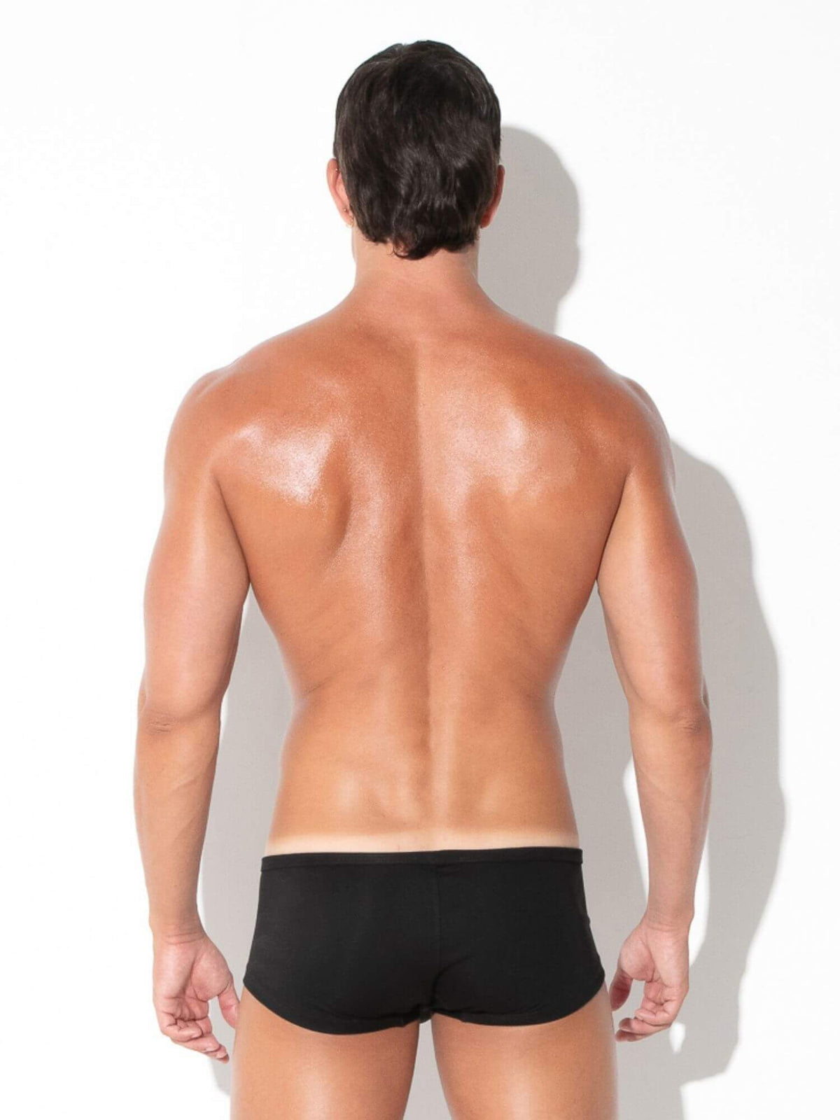 Rear view of CODE 22 Pure Sunga men's underwear in black