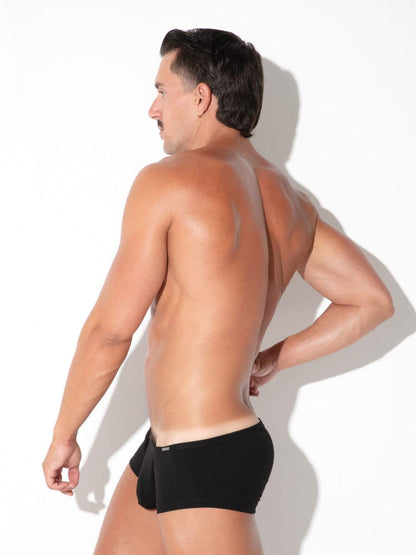 Side view of CODE 22 Pure Sunga men's underwear in black