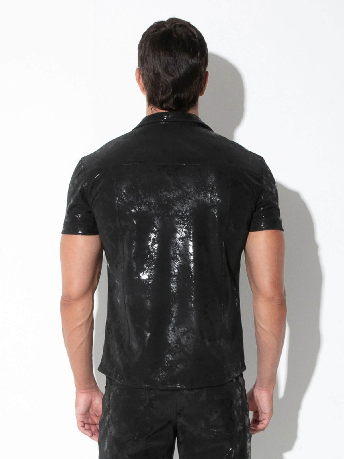 CODE 22 Vintage Leatherette Polo Shirt
