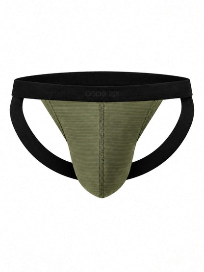 CODE 22 Zebra Jockstrap – Subtle Animal Print Underwear with Support Pouch