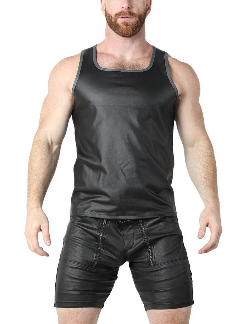 CellBlock13 Anti-Chrome Vegan Leather Tank Top