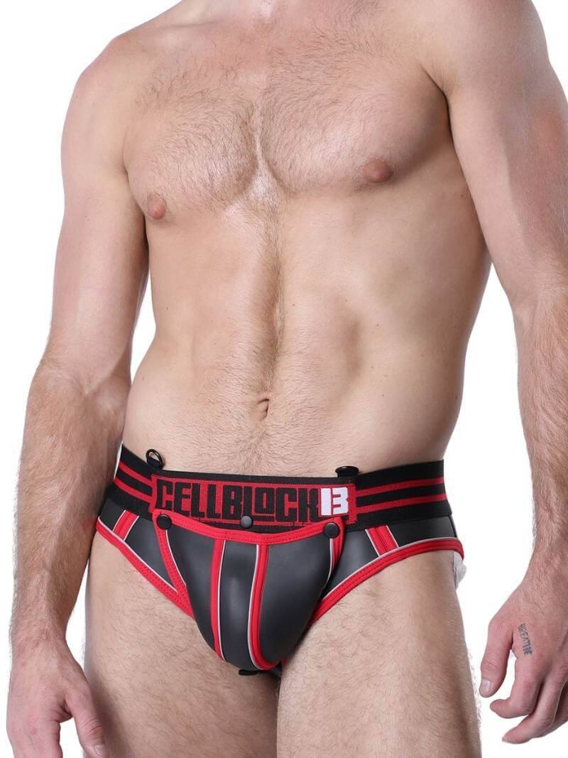 CellBlock13 Mercury Neoprene Jock Brief - C-Ring + Removable Pouch