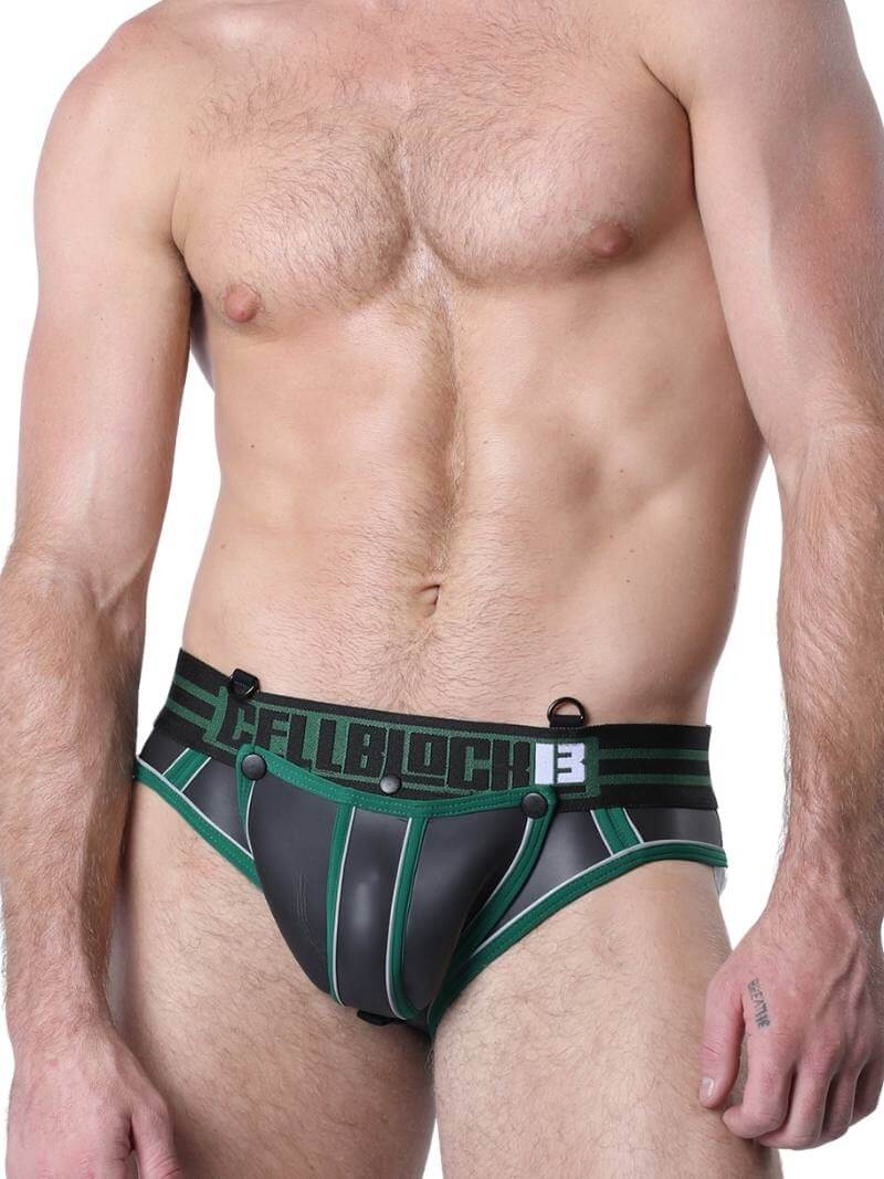 CellBlock13 Mercury Neoprene Jock Brief - C-Ring + Removable Pouch