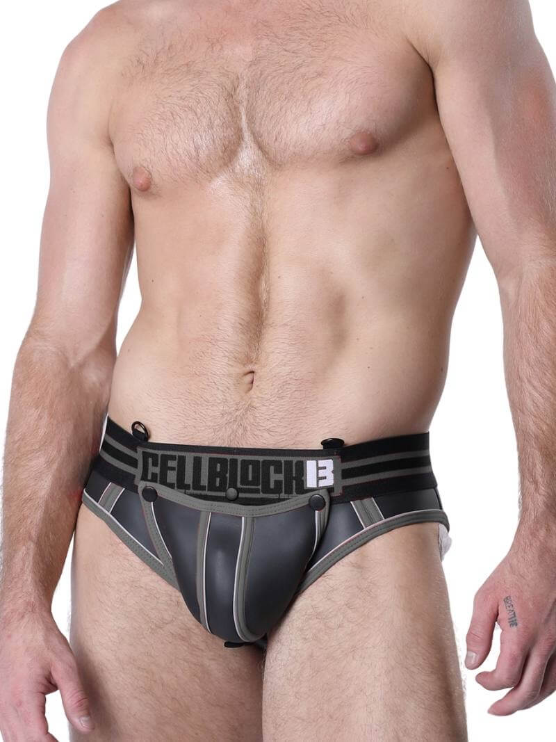 CellBlock13 Mercury Neoprene Jock Brief - C-Ring + Removable Pouch