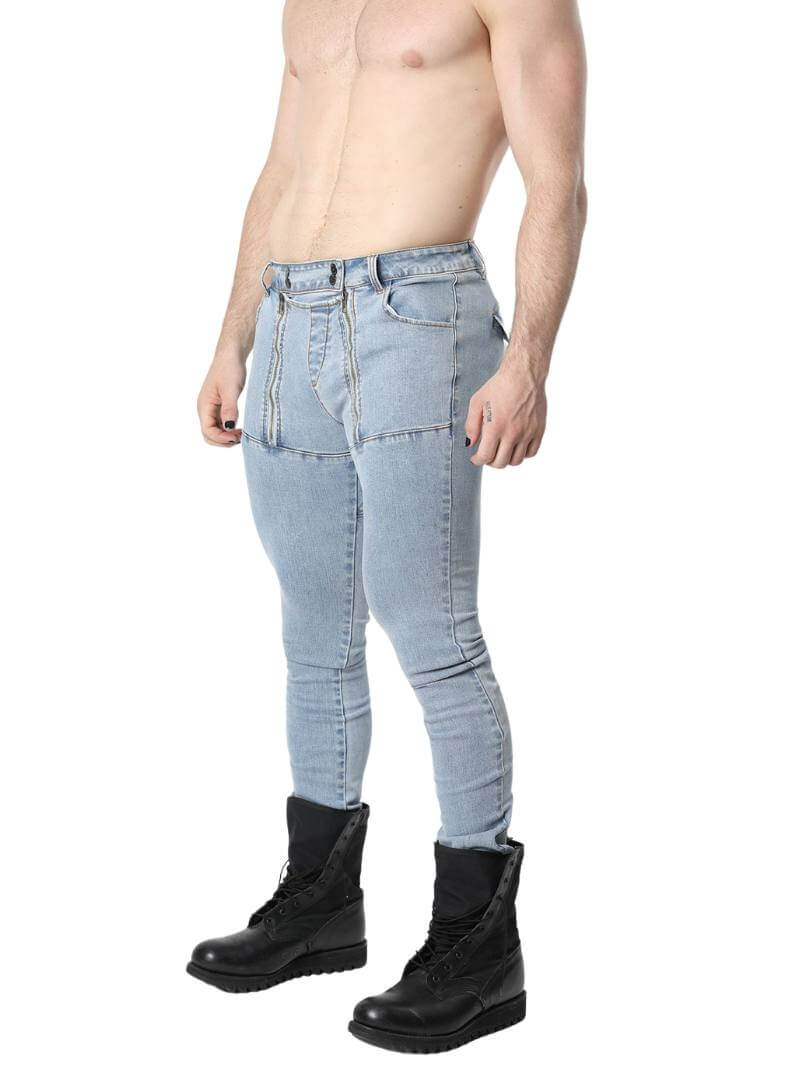 CellBlock13 Carpenter Stretch Fit Denim Zipper Jeans