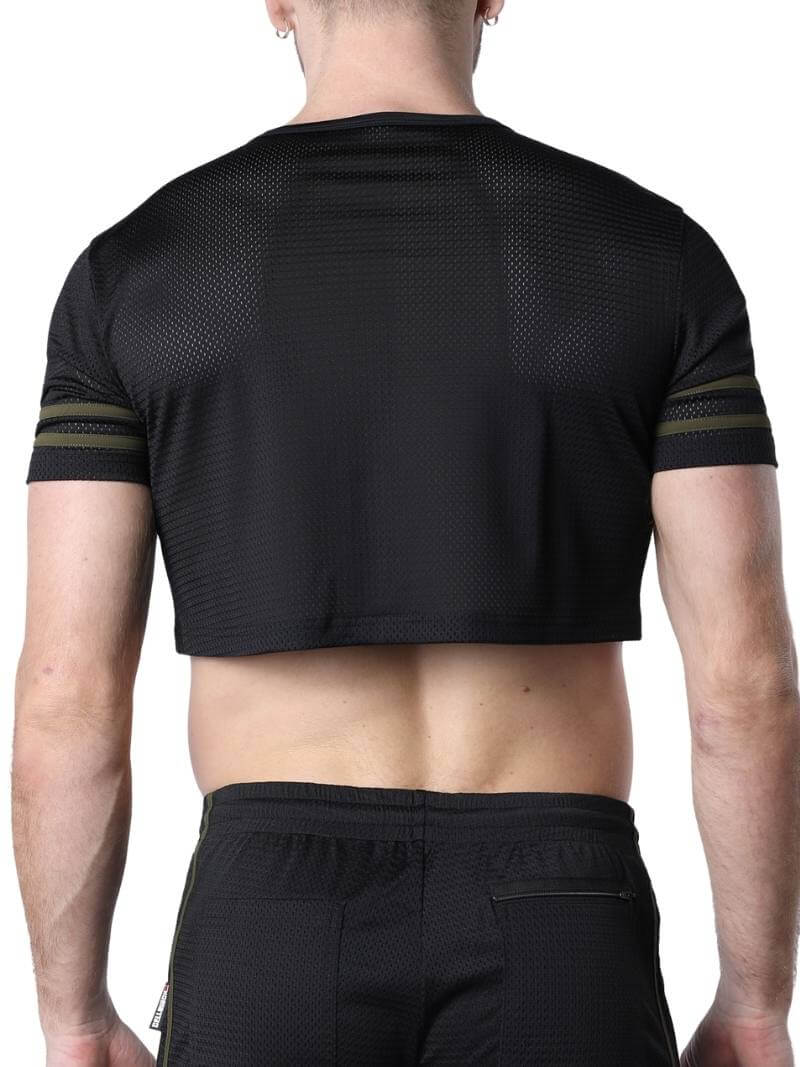 CellBlock13 Take Down Cropped Mesh T-shirt