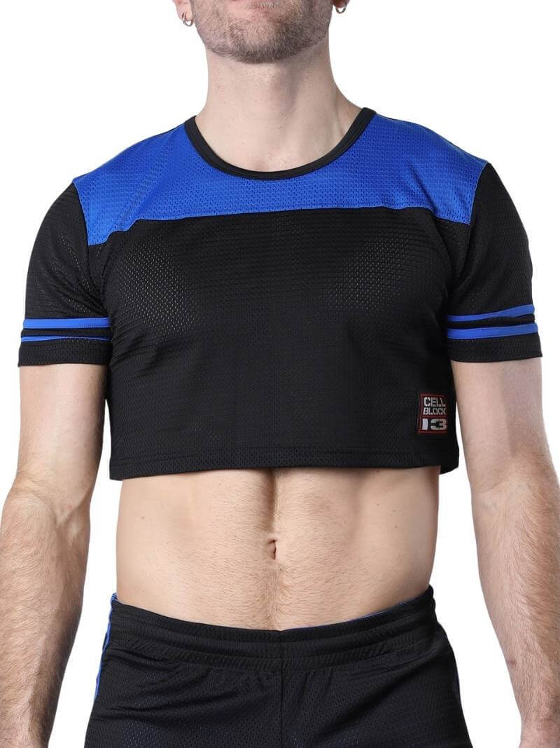 CellBlock13 Take Down Cropped Mesh T-shirt