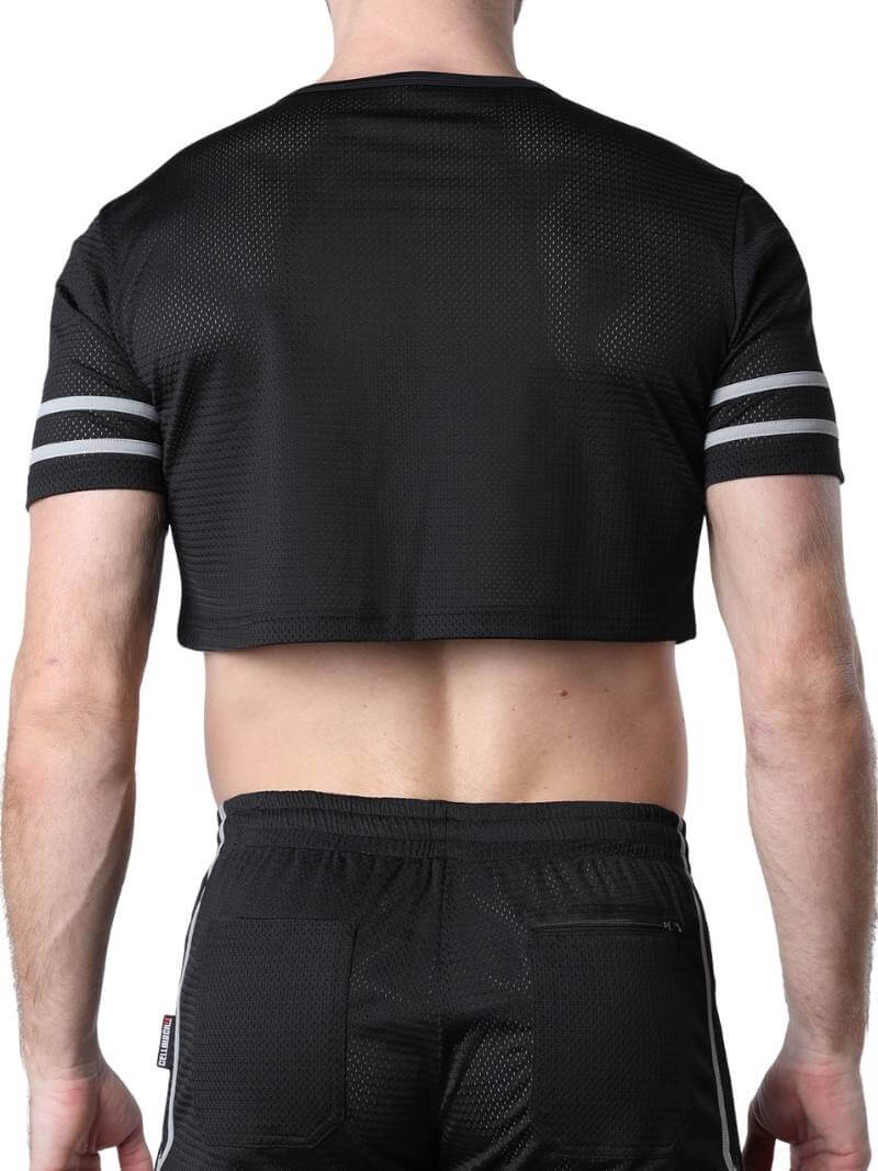 CellBlock13 Take Down Cropped Mesh T-shirt