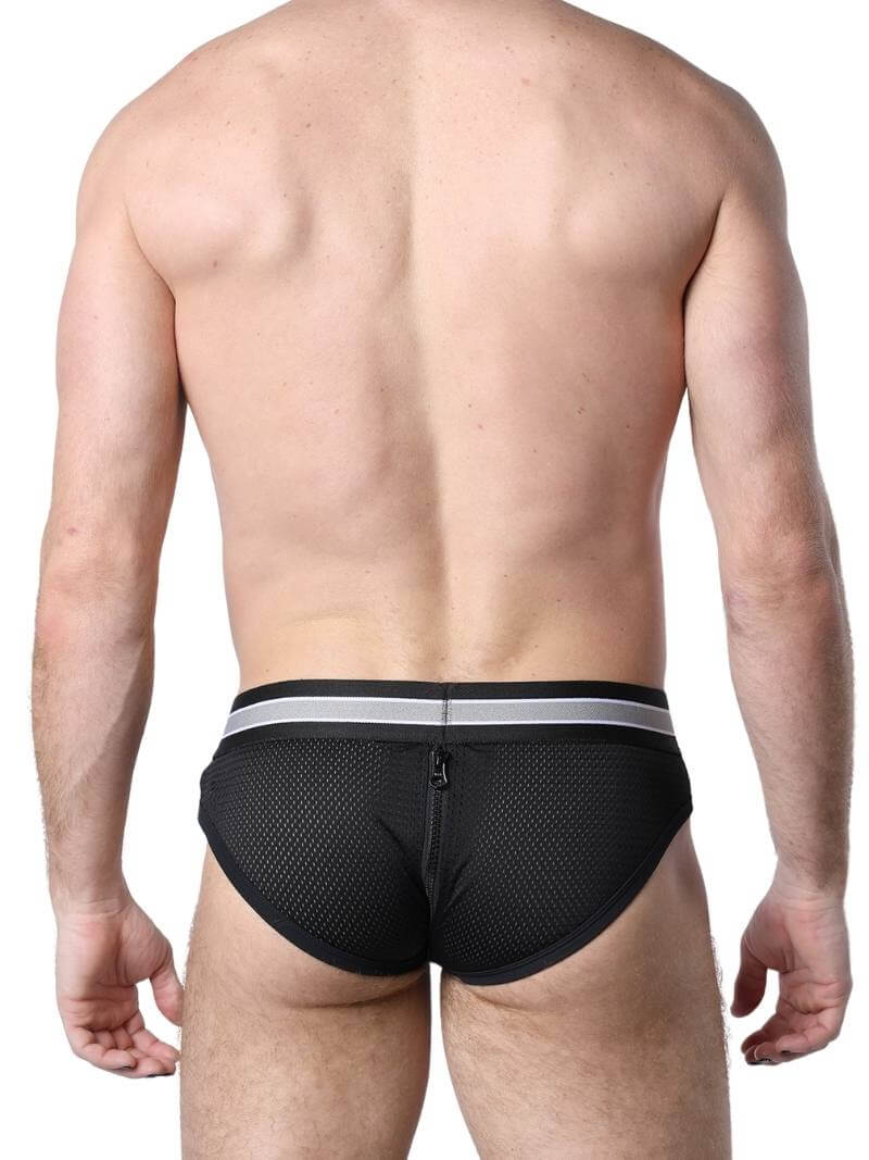 CellBlock13 Take Down Mesh Brief - Rear Zip + Removable Pouch