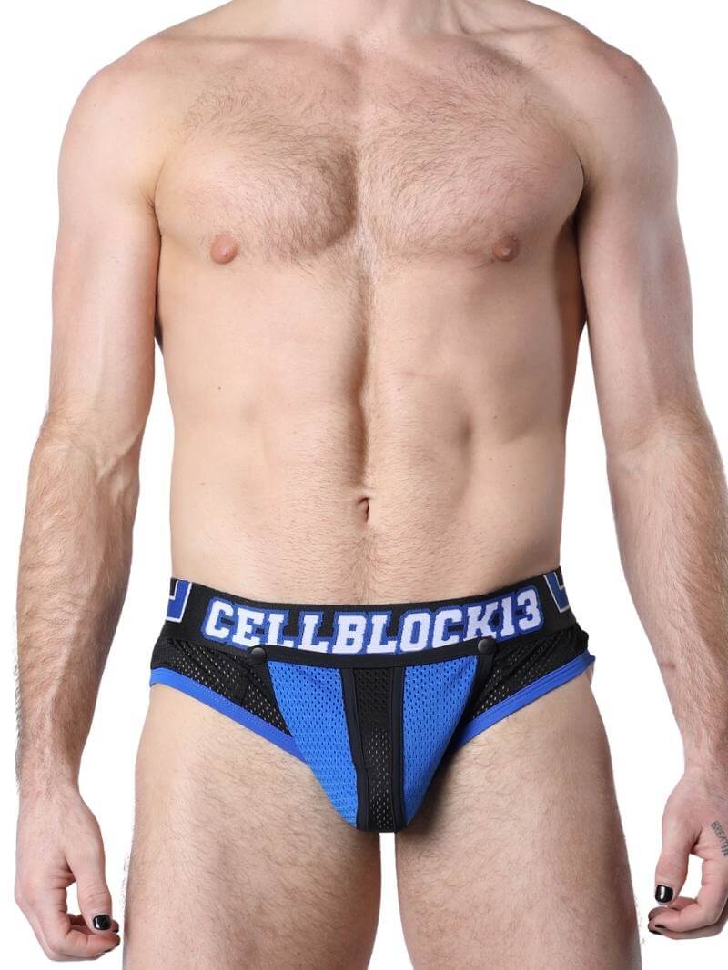 CellBlock13 Take Down Mesh Brief - Rear Zip + Removable Pouch