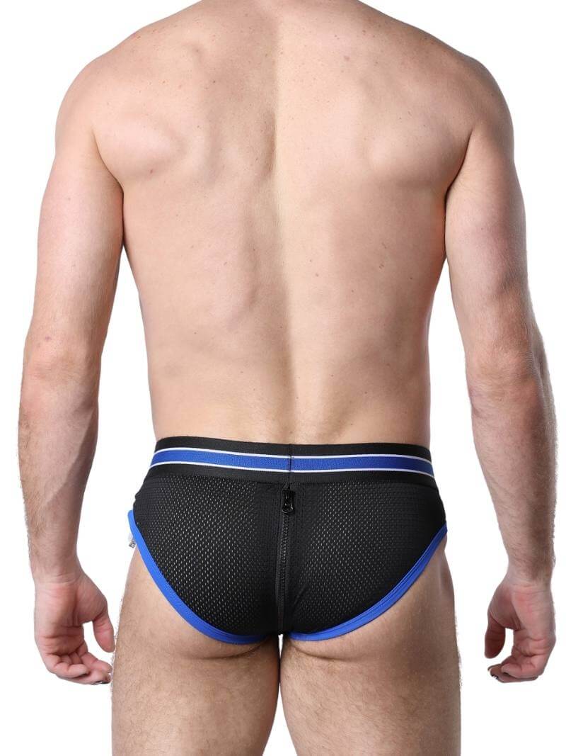 CellBlock13 Take Down Mesh Brief - Rear Zip + Removable Pouch