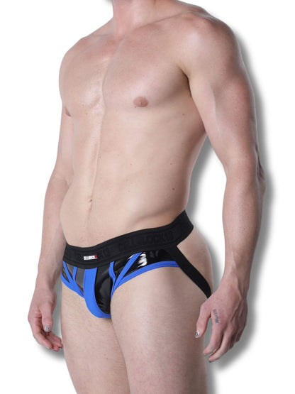 CellBlock 13 Liquid Night Latex Look Jock Brief – Men's Wet Look Fetish Underwear