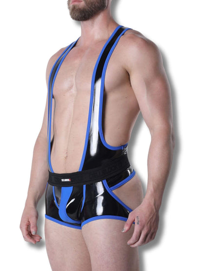 CellBlock 13 Liquid Night Singlet - Men's Latex Look Fetish One-Piece