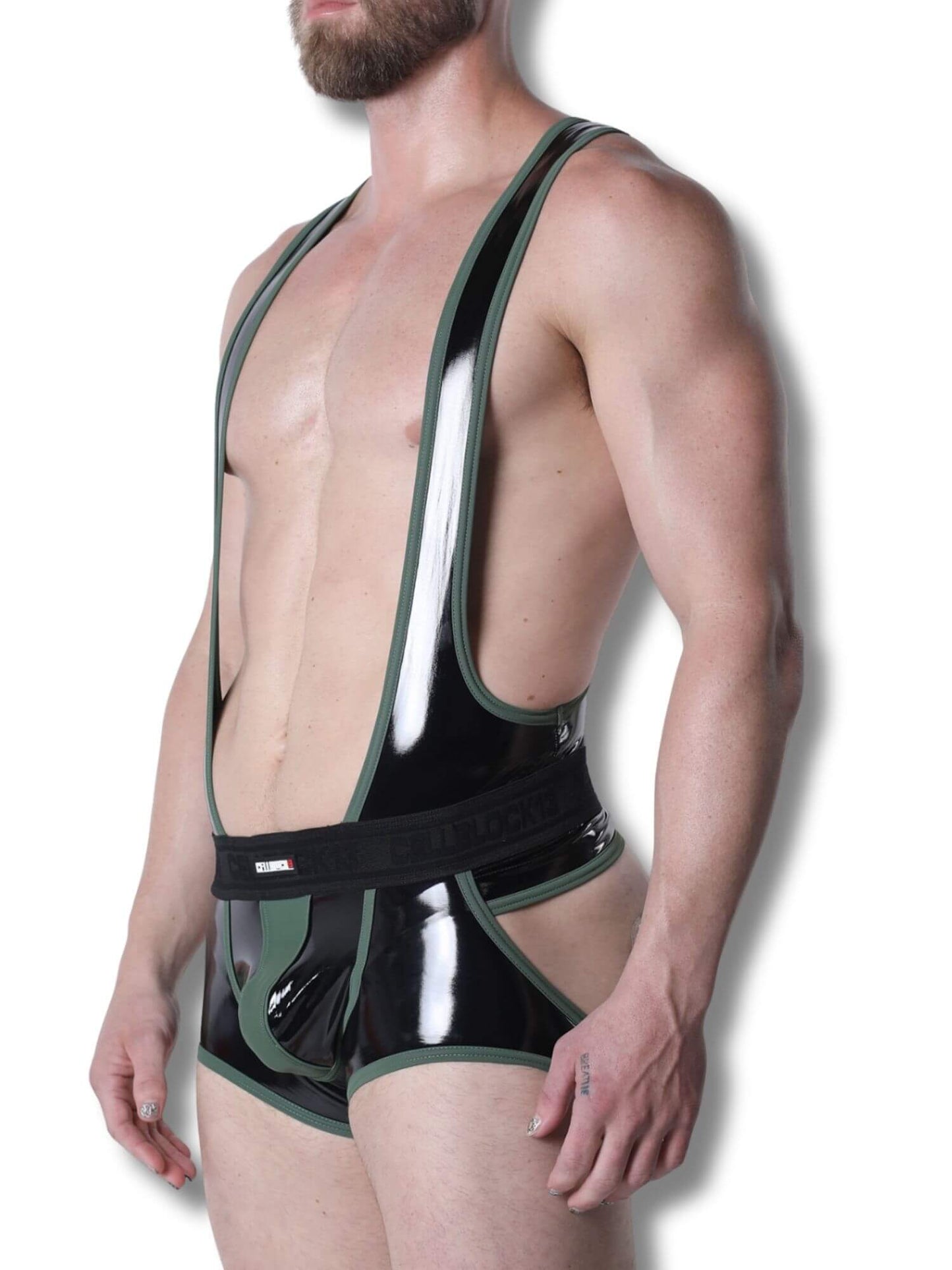 CellBlock 13 Liquid Night Singlet - Men's Latex Look Fetish One-Piece