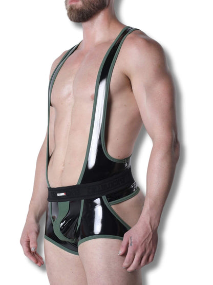 CellBlock 13 Liquid Night Singlet - Men's Latex Look Fetish One-Piece