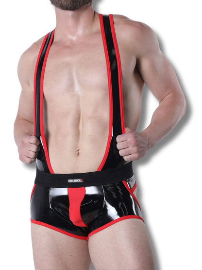 CellBlock 13 Liquid Night Singlet - Men's Latex Look Fetish One-Piece