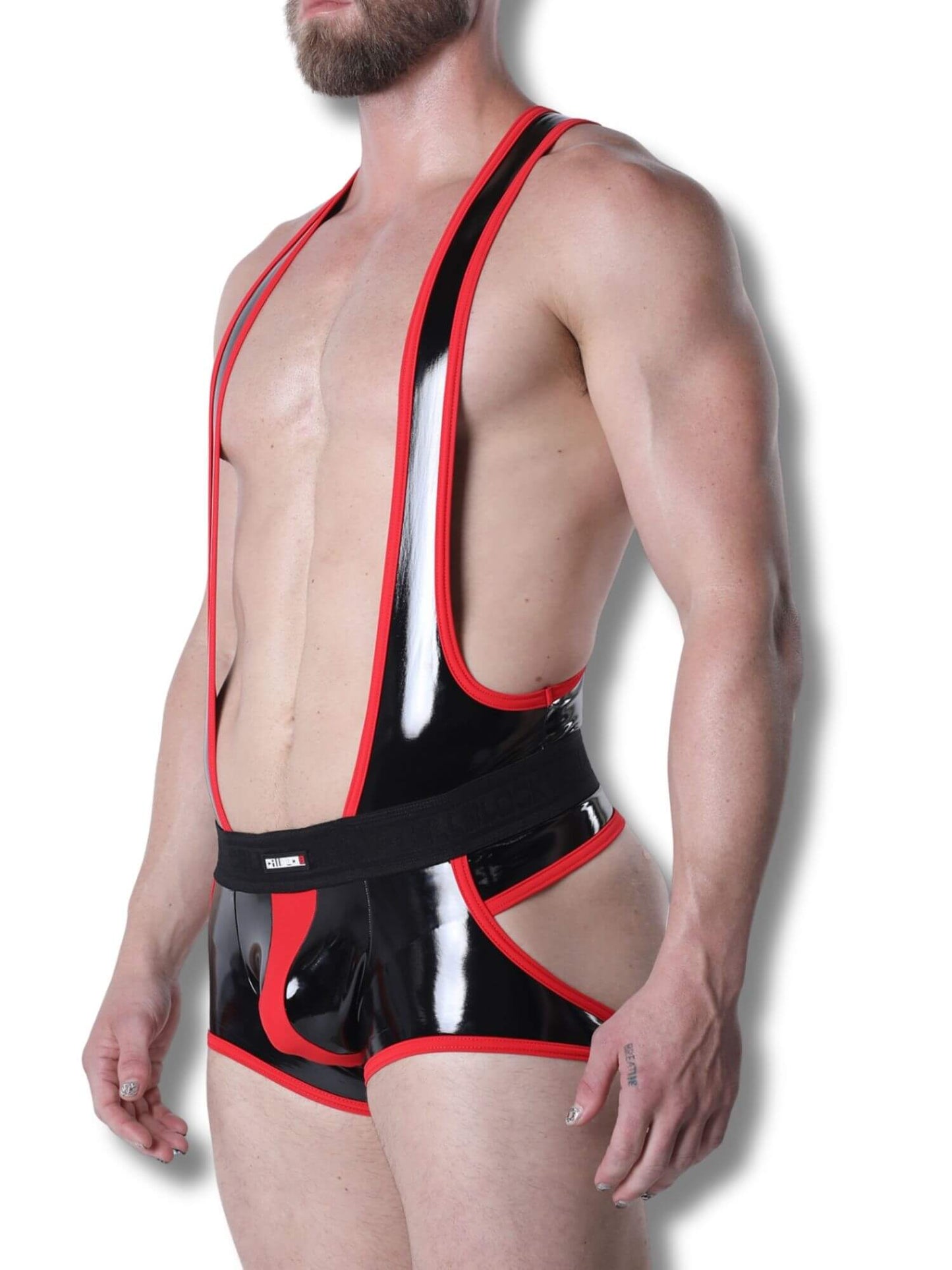 CellBlock 13 Liquid Night Singlet - Men's Latex Look Fetish One-Piece