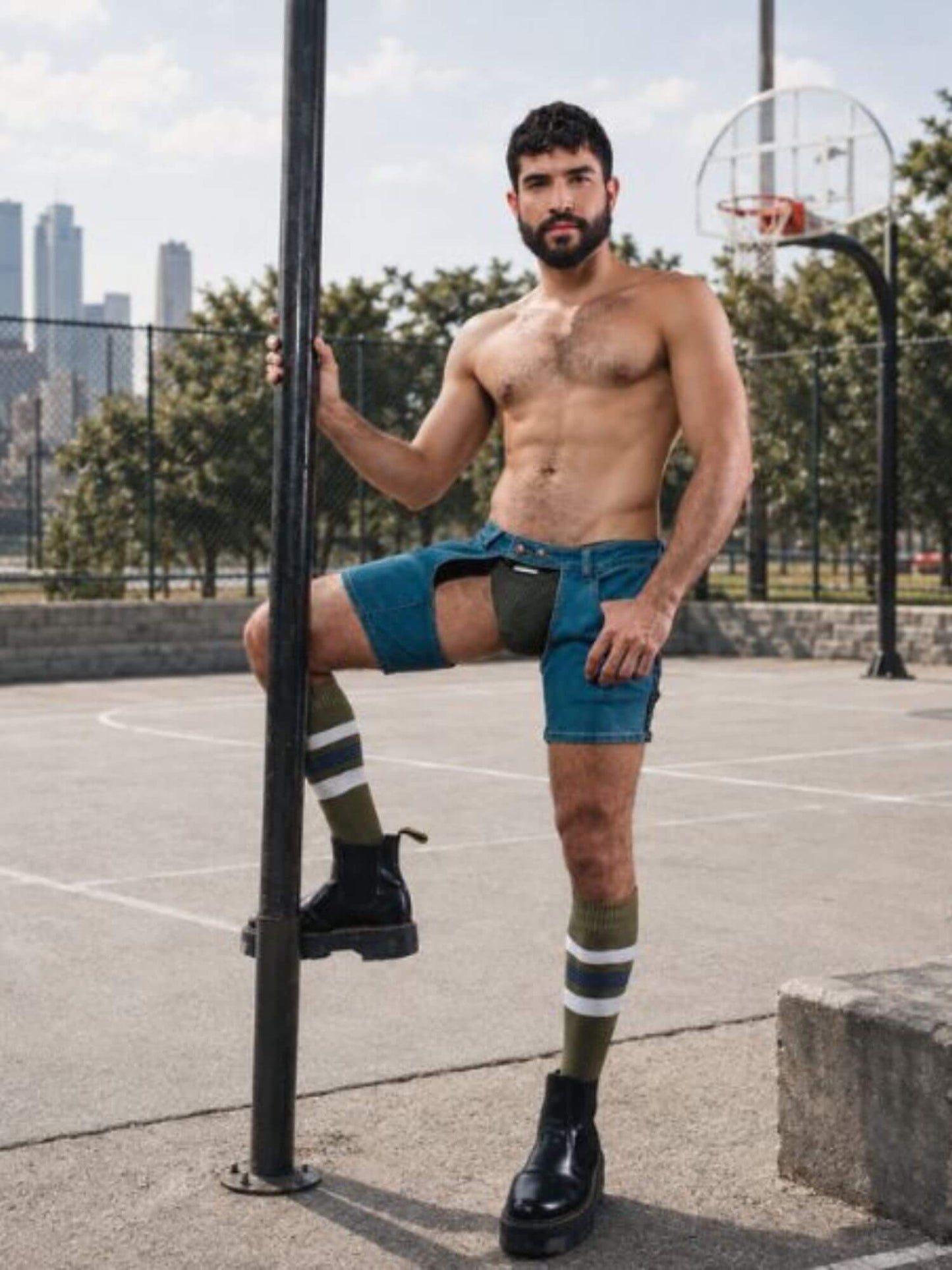 CellBlock 13 Terry Denim Chaps Short