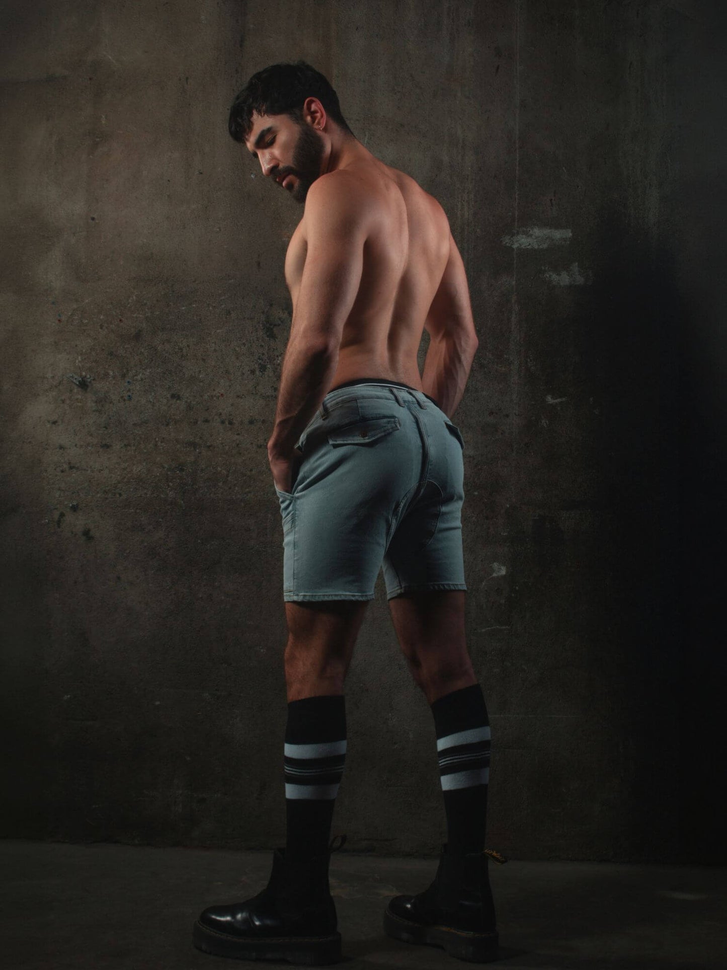 CellBlock 13 Full Court Denim Short with Rear Zipper