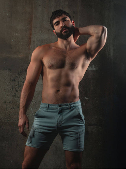 CellBlock 13 Full Court Denim Short with Rear Zipper