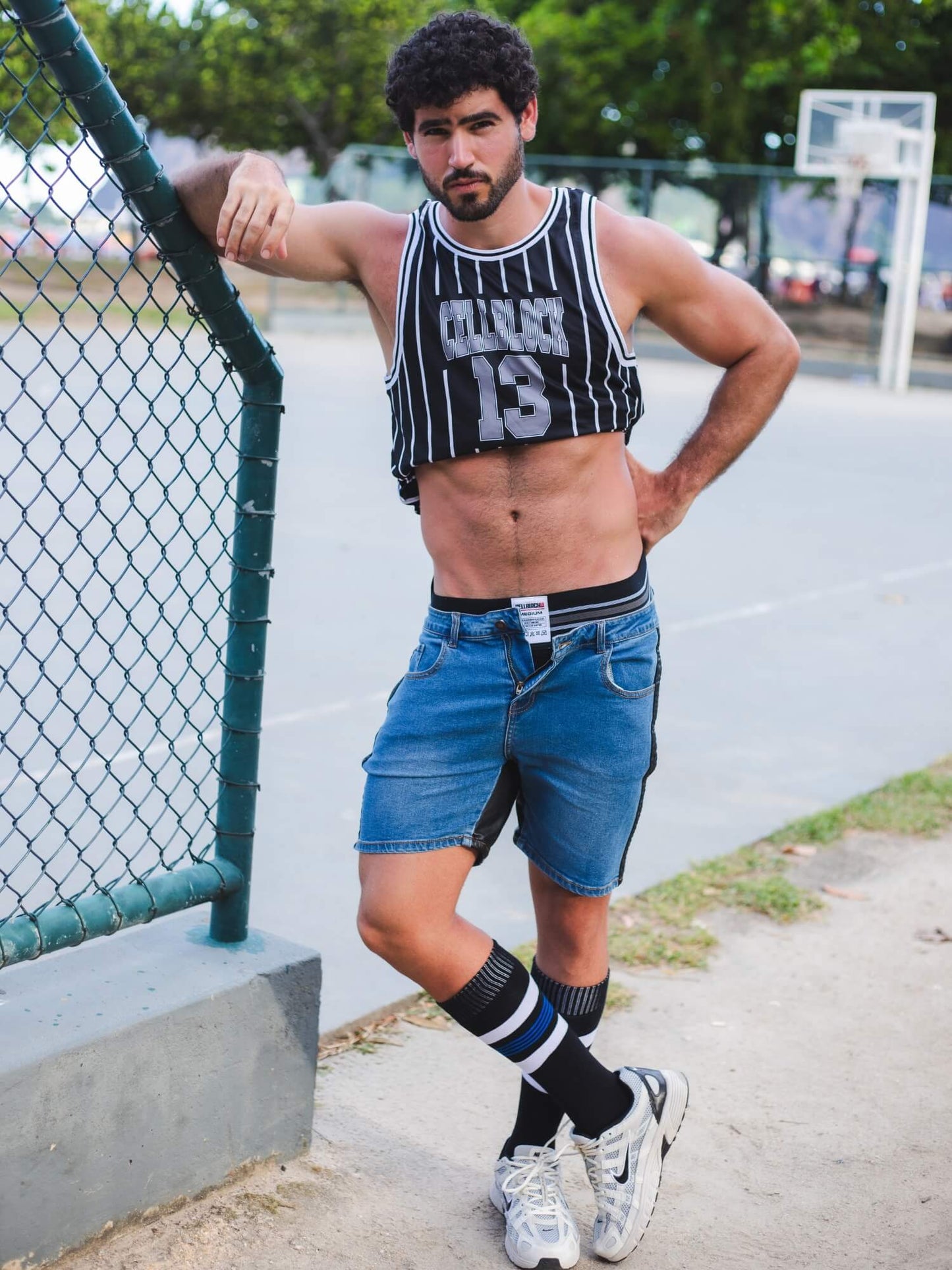 CellBlock 13 Full Court Striped Tank Top