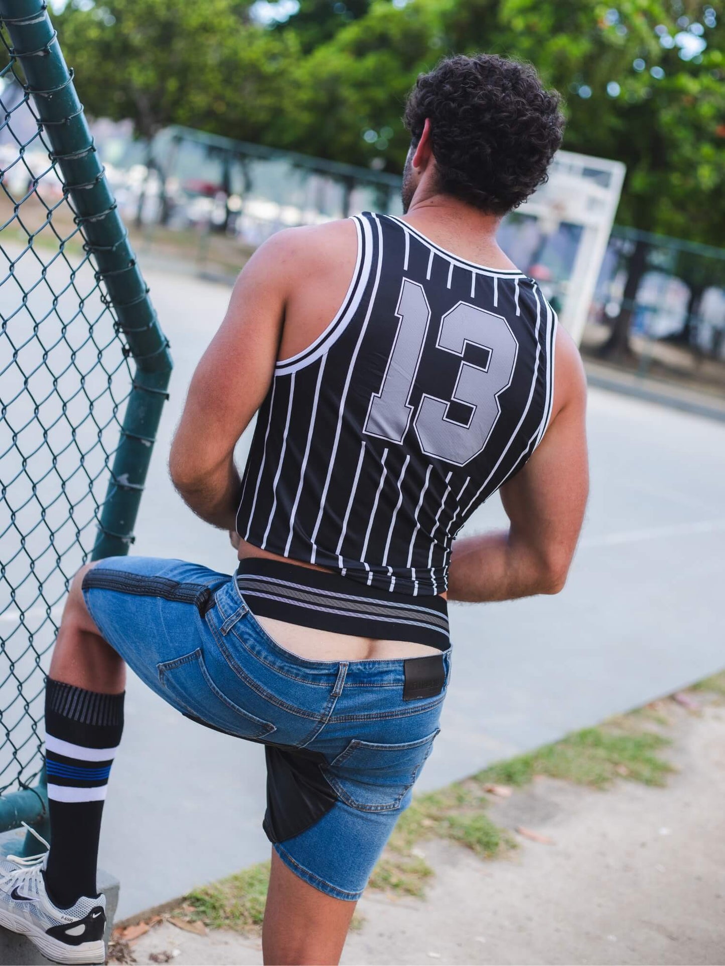 CellBlock 13 Full Court Striped Tank Top