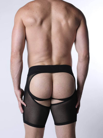 CellBlock13 Void Sheer Mesh Chaps Short