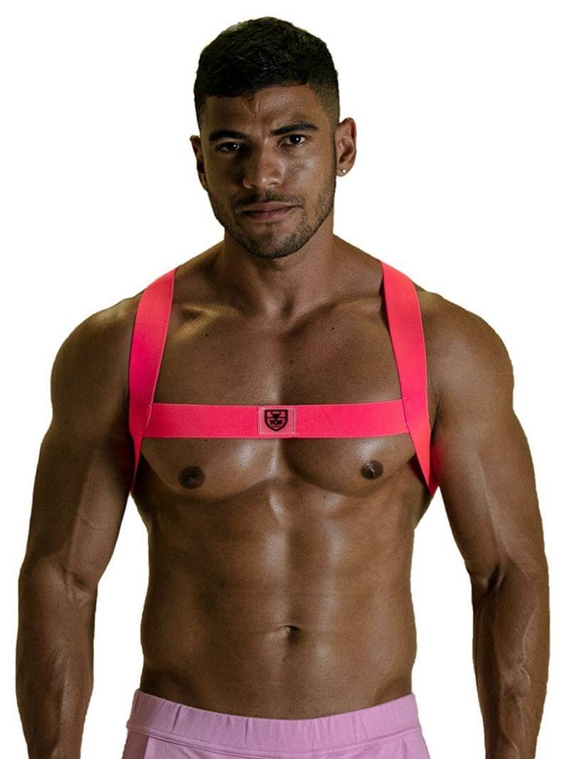 Neon Glowing Elasticated Harness Clubwear Accessory