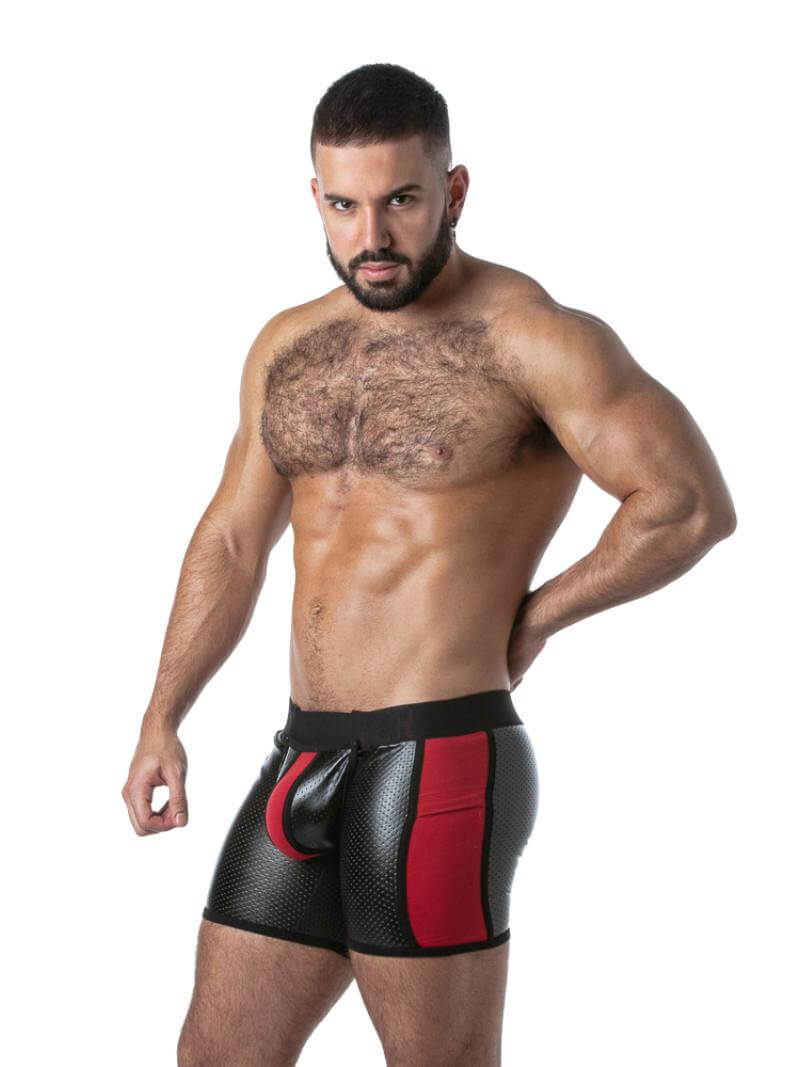 Locker Gear Punch Hole Boxer Briefs - Rear Zip + Removable Pouch