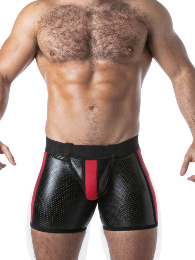 Locker Gear Punch Hole Boxer Briefs - Rear Zip + Removable Pouch