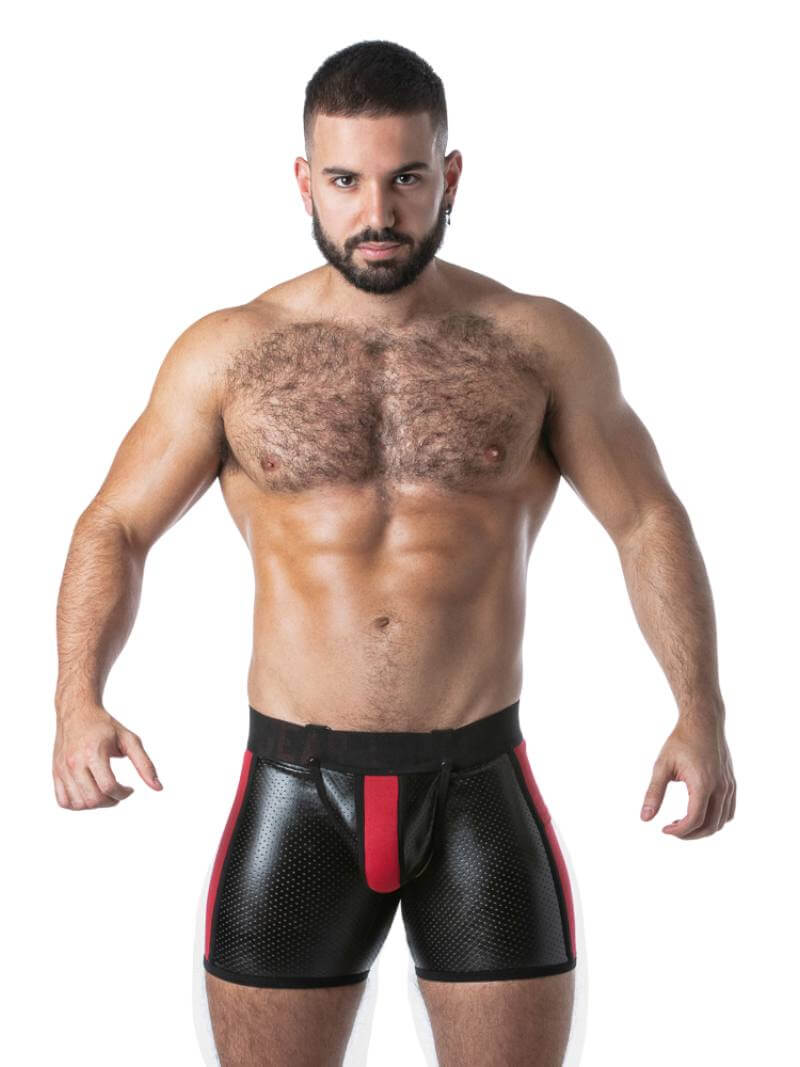 Locker Gear Punch Hole Boxer Briefs - Rear Zip + Removable Pouch