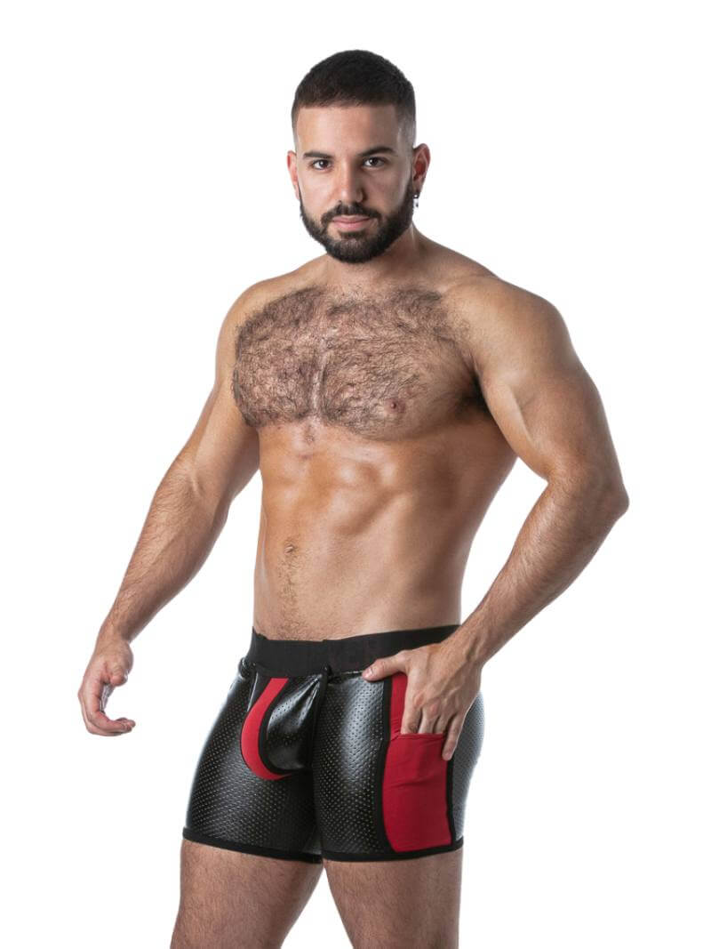 Locker Gear Punch Hole Boxer Briefs - Rear Zip + Removable Pouch