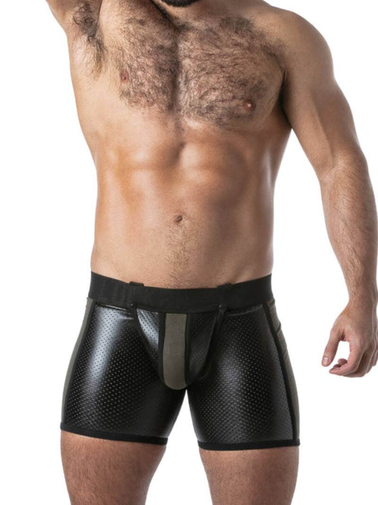 Locker Gear Punch Hole Boxer Briefs - Rear Zip + Removable Pouch