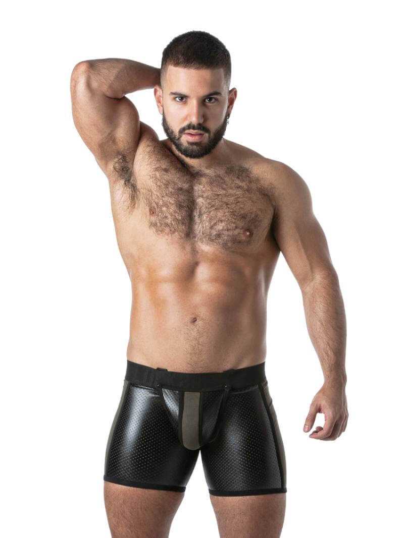 Locker Gear Punch Hole Boxer Briefs - Rear Zip + Removable Pouch