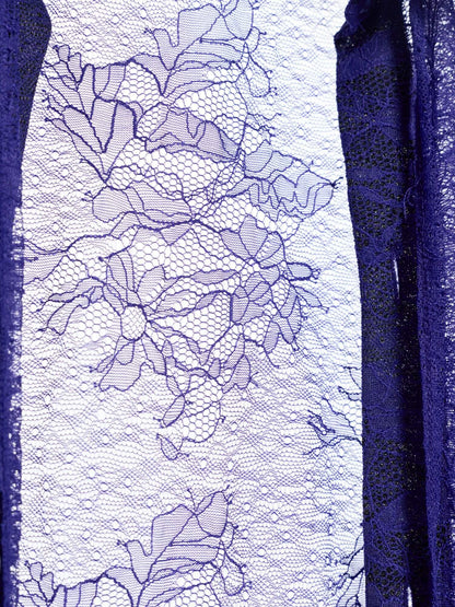 Close-up detail of Modus Vivendi Lingerie Lace purple fabric