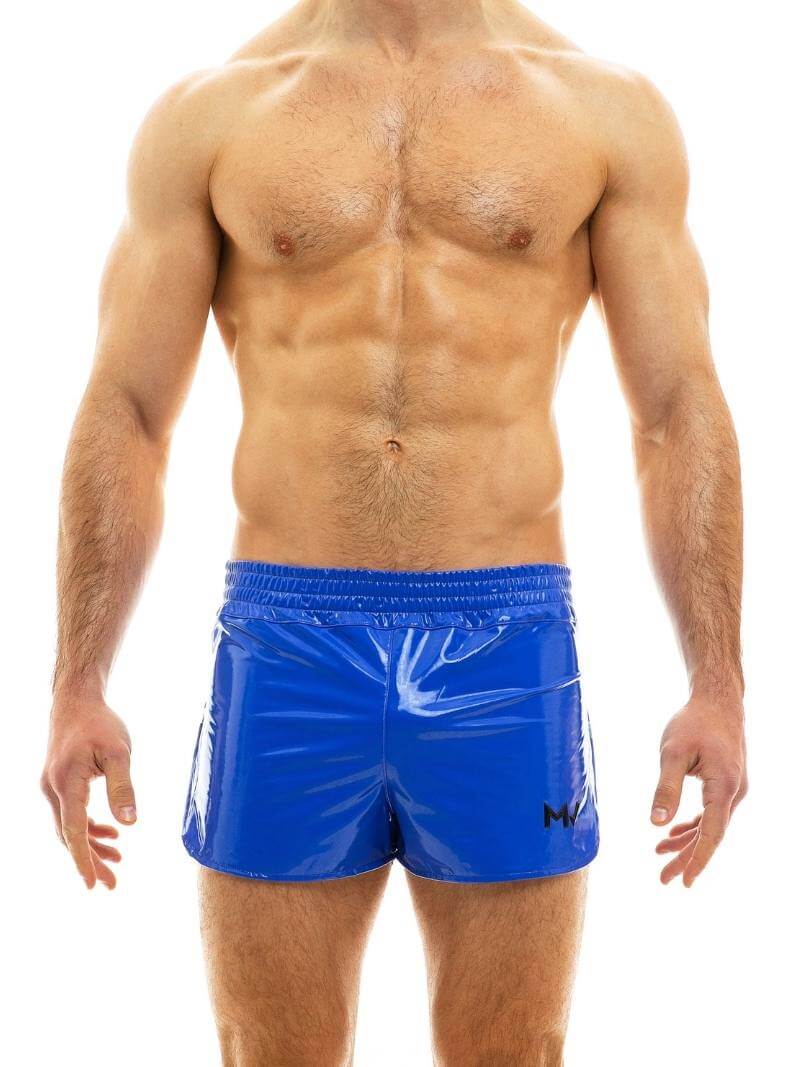 Modus Vivendi PVC Vinyl Shorts with Buttoned Side