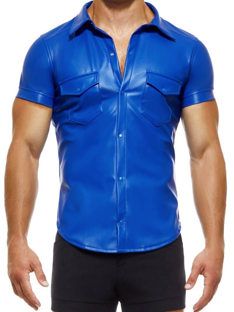 MODUS VIVENDI Leather Look Shirt