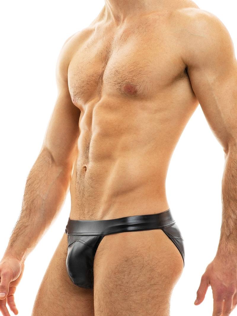 MODUS VIVENDI Leather Look Tanga Brief