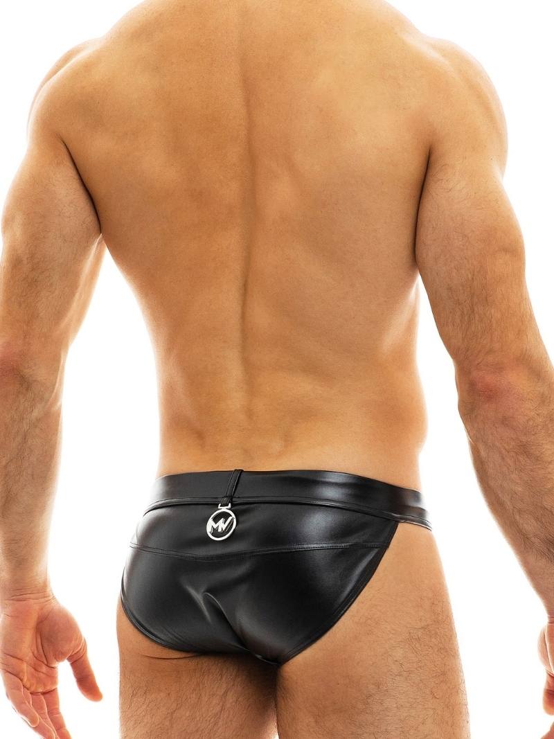 MODUS VIVENDI Leather Look Tanga Brief