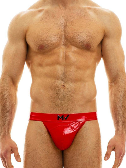 Mens MODUS VIVENDI PVC Vinyl Tanga Brief