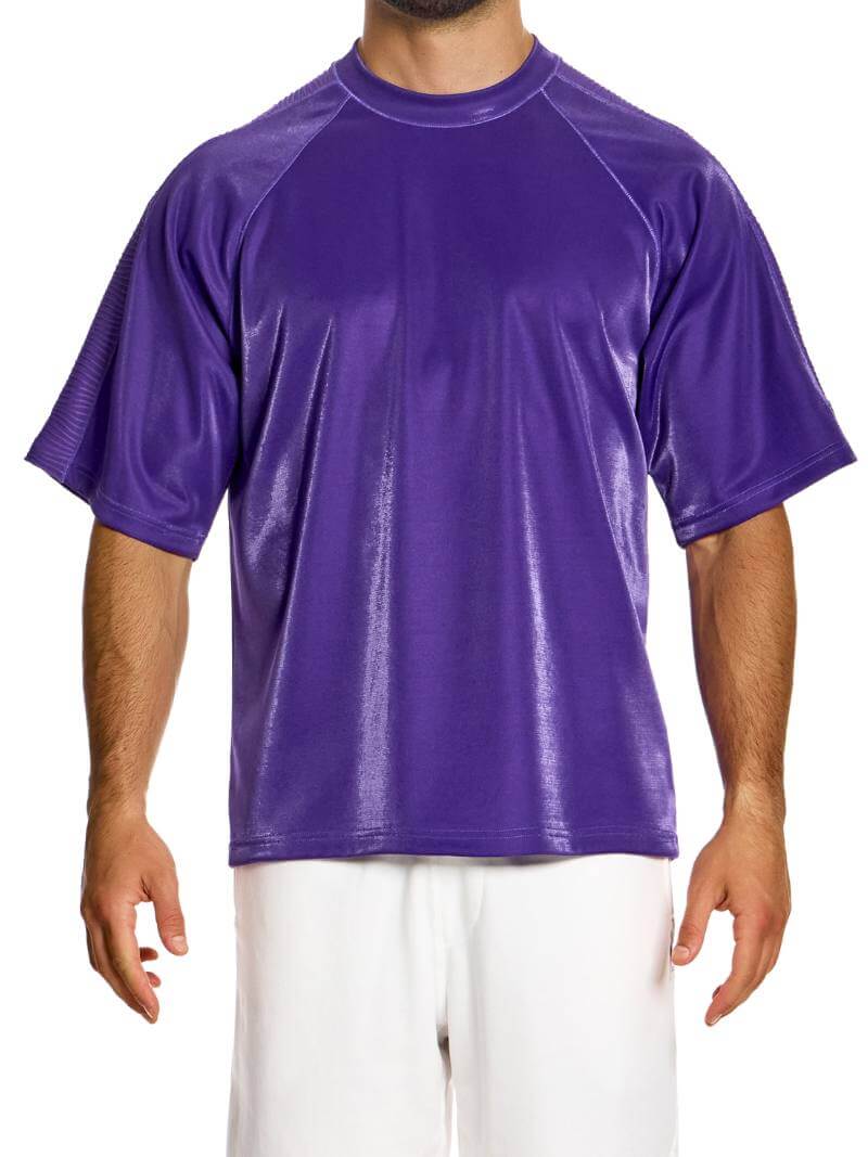 80s Retro Trendy Box Fit Velvet T Shirt