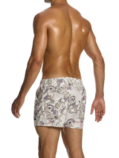 MODUS VIVENDI Art Nouveau Swim Shorts: Short Leg & Pockets