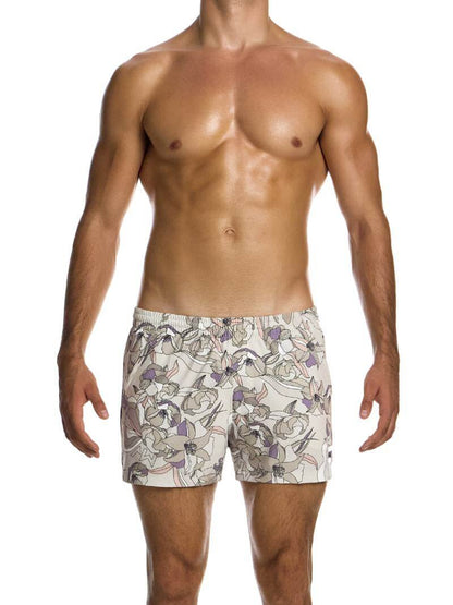 MODUS VIVENDI Art Nouveau Swim Shorts: Short Leg & Pockets