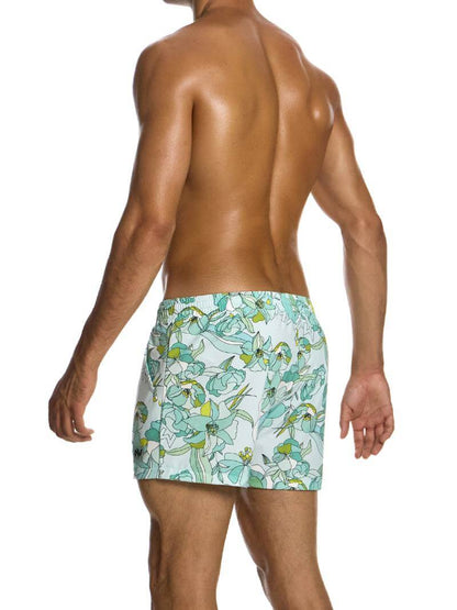 MODUS VIVENDI Art Nouveau Swim Shorts: Short Leg & Pockets