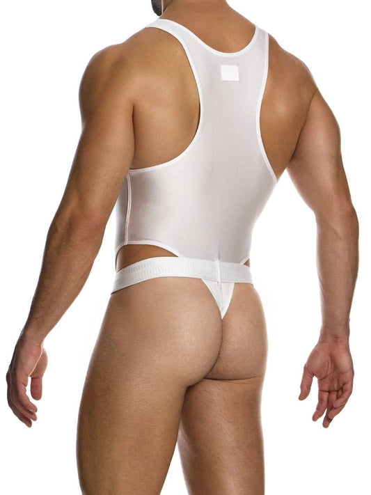 Mens MODUS VIVENDI Avant Garde One Piece Thong Swimsuit