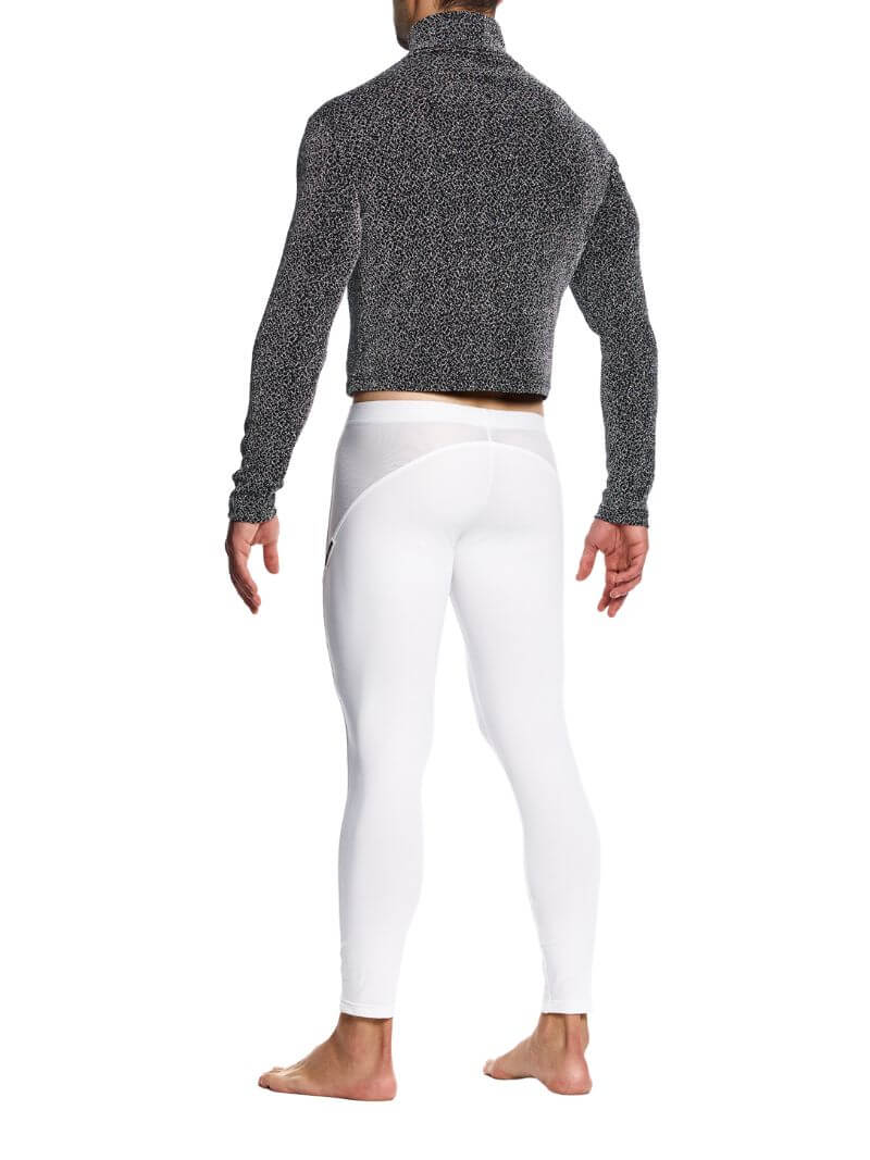 Modus Vivendi Crackled Crop Roll Neck Sweatshirt