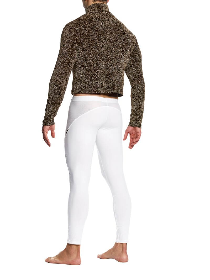 Modus Vivendi Crackled Crop Roll Neck Sweatshirt