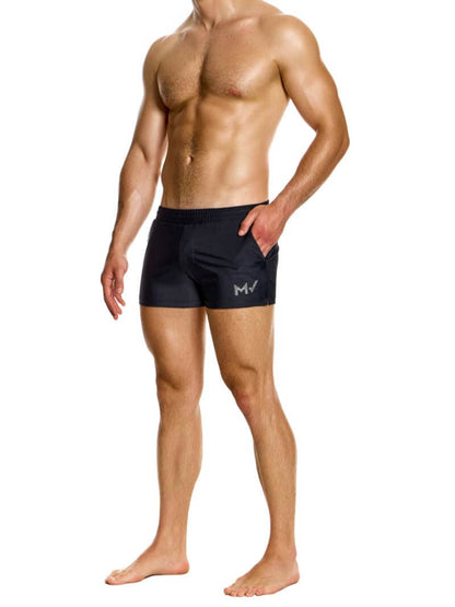 Mens MODUS VIVENDI Diamonds Swim Shorts: Short Leg & Pockets